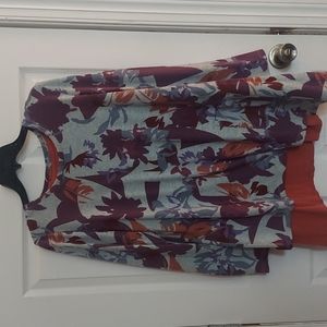 LOGO by Lori Goldstein tunic sweater and tank set